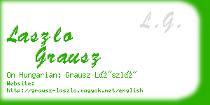 laszlo grausz business card